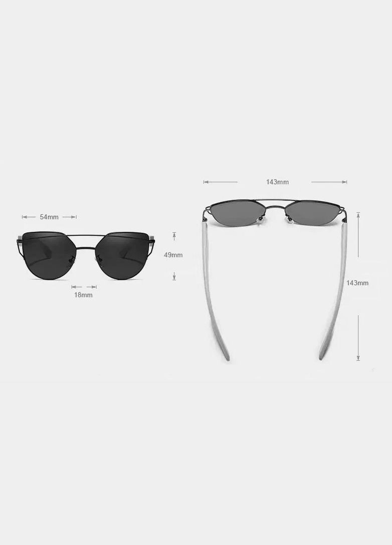 Женские поляризационные солнцезащитные очки WIMN Y5585 Mirror Silver WIM (303401627)