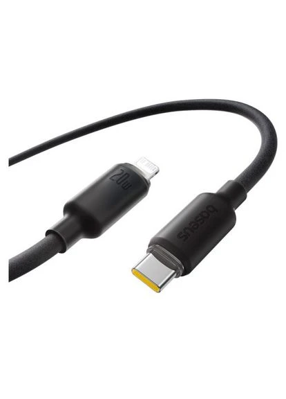PD Кабель Foamed Silicone Type-C to Lightning 20W 1m чорний E0426A00 Baseus (388777513)