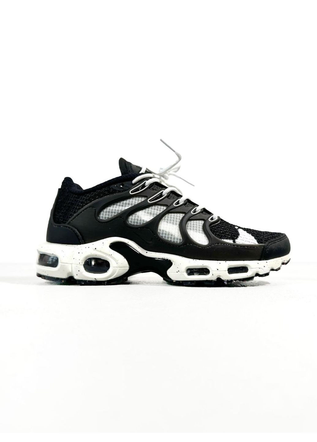 Чорні Осінні кросівки чоловічі nike air max tn terrascape plus black white найк аір макс тн плюс No Brand