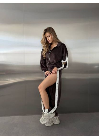 Костюм-трійка жіночий з велюру,, р. (арт. 771) No Brand (361152109)