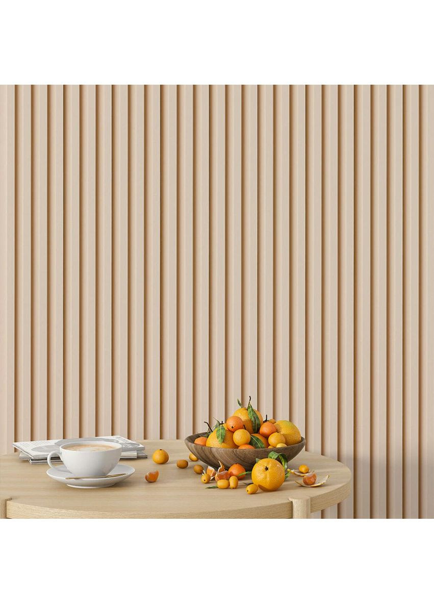 Рейка декоративна WPC стінова 3000х160х23мм Молочний SW-00001858 Sticker Wall (354658520)