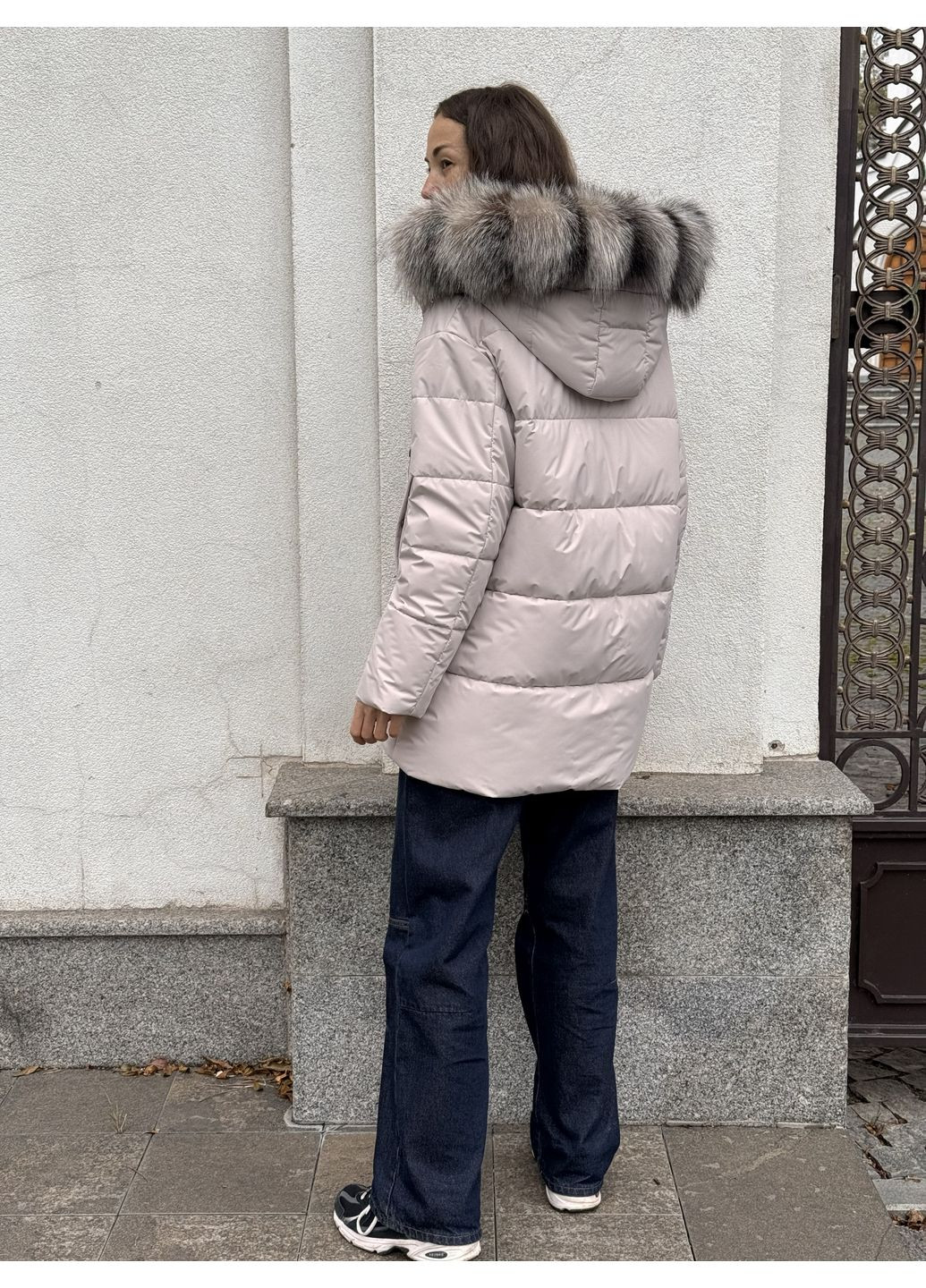 Бежевый демисезонный Пуховик Sifurs