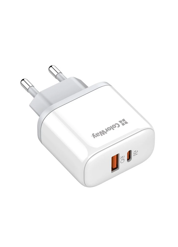 Зарядное устройство Power Delivery Port PPS USB (Type-C PD+ USB QC3.0) (45W) white (CW-CHS042PD-WT) Colorway (382085374)