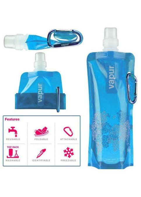 Складная питьевая бутылка Кемпинг Открытый Альпинизм Туризм Горная бутылка SP-001 Синий Vapur (268025192)