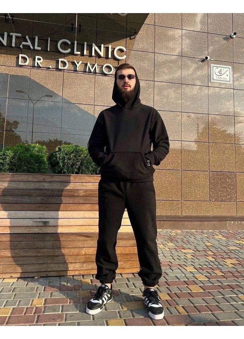 Чоловічий спортивний костюм з флісу: худі + штани MonCher (362571405)