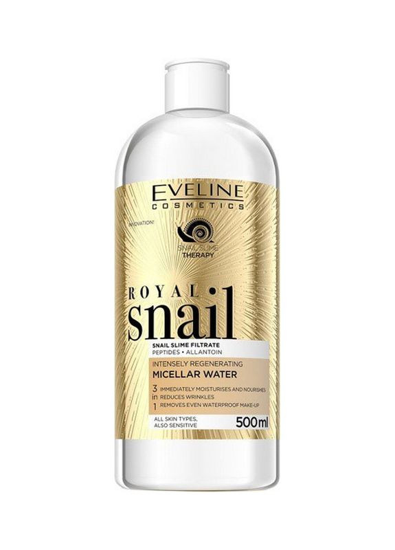 Мицеллярная вода Royal Snail 3 в 1 интенсивно-восстанавливающая 500 мл Eveline Cosmetics (340111336)