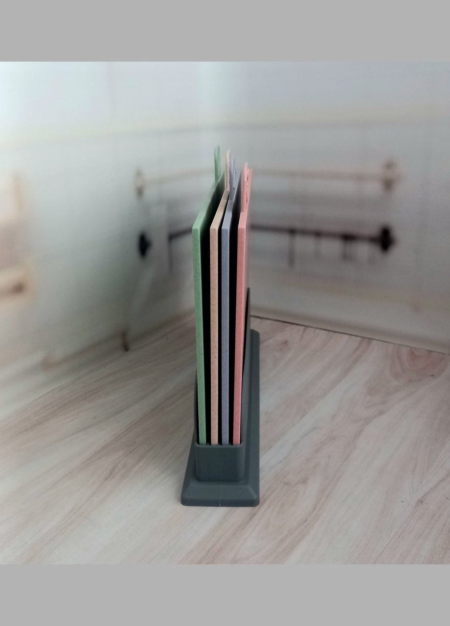 Набір дощок обробних для кухні на підставці 5 предметів (BH-02-528) Bohmann (334714038)