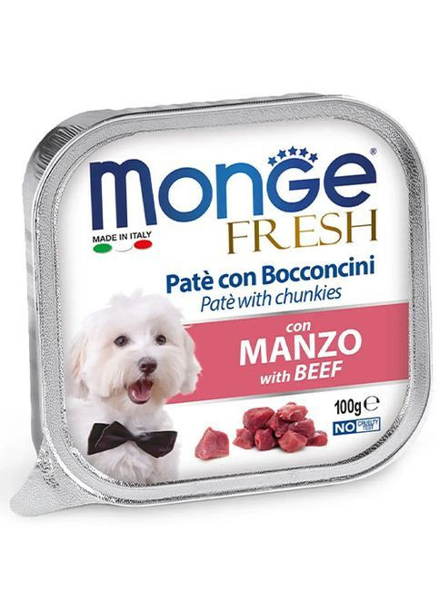 Вологий корм для собак Dog Wet FRESH яловичина 100 г Monge (369929290)