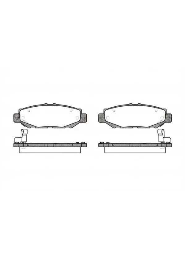 Колодки тормозные дисковые задние LEXUS IS400,LS400 4.0I 32V 94.10-,98.09-/ TOYOTA CENTURY 5.0I 48V 96.08 0424.04 Remsa (361942384)