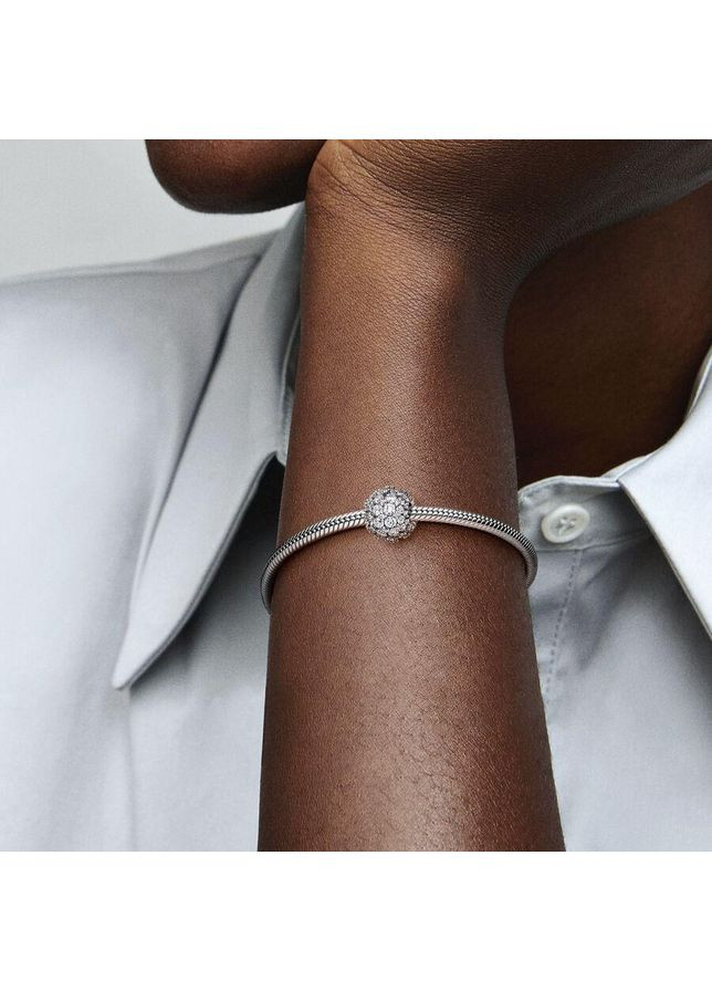 Срібний шарм Пандора "Блискуче паве" 792630C01 Kabluchka (355348131)