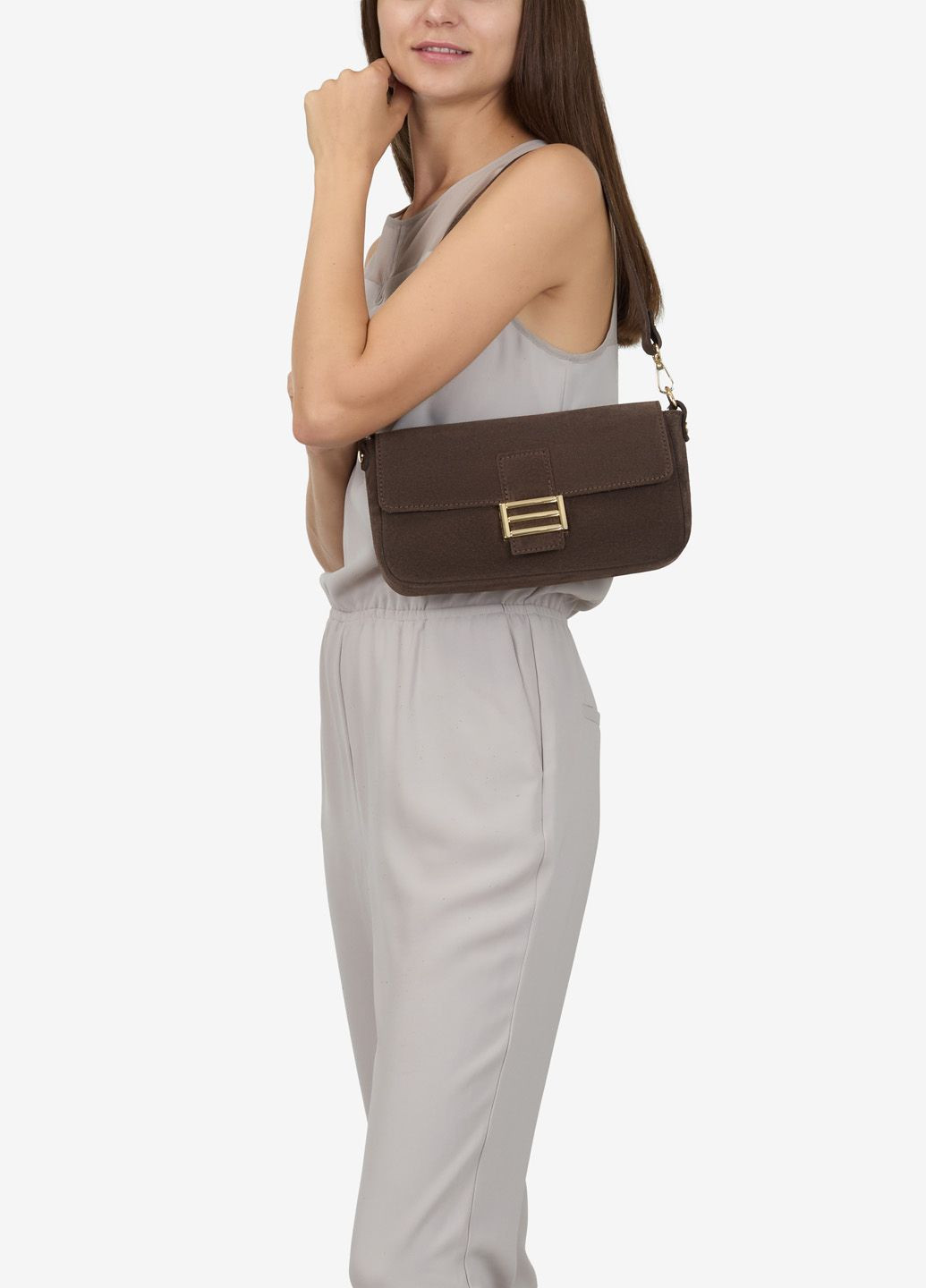 Сумка жіноча замшева крос-боді маленька Сrossbody Regina Notte (364673909)