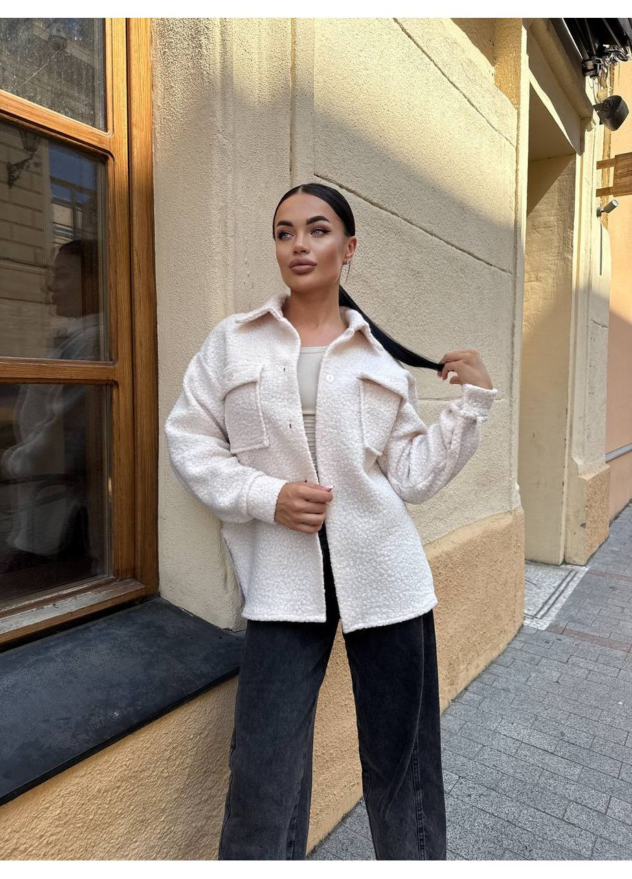 Тепла жіноча сорочка оверсайз Adelante (361868183)