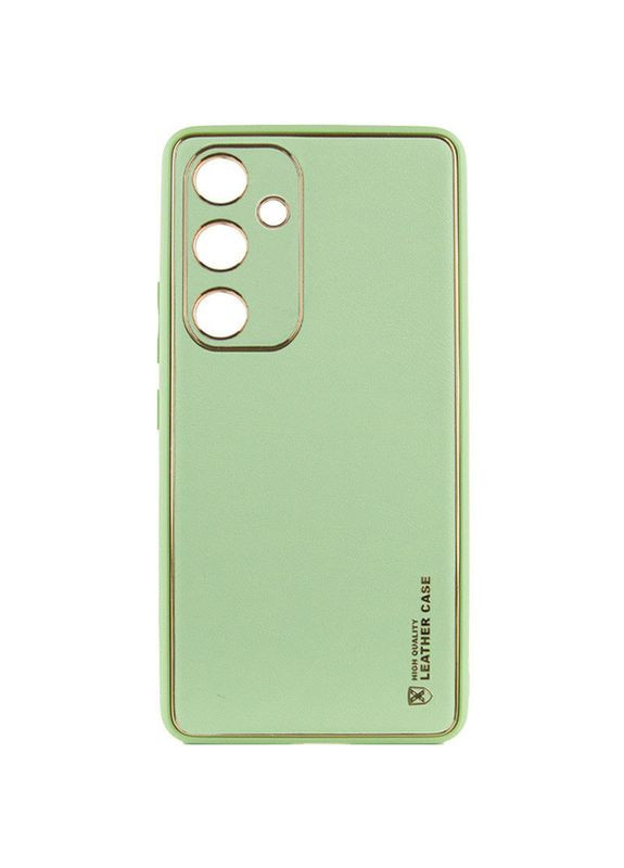 Чохол на Samsung Galaxy A35 / для самсунг галаксі А35 штучна шкіра Зелений / Pistachio Epik (356097104)