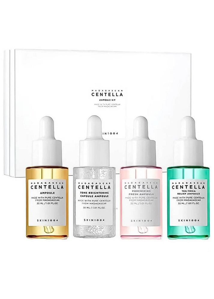 Набор сывороток для лица Madagascar Centella Ampoule Kit 30 мл*4 шт (8809576261868) SKIN1004 (369933352)