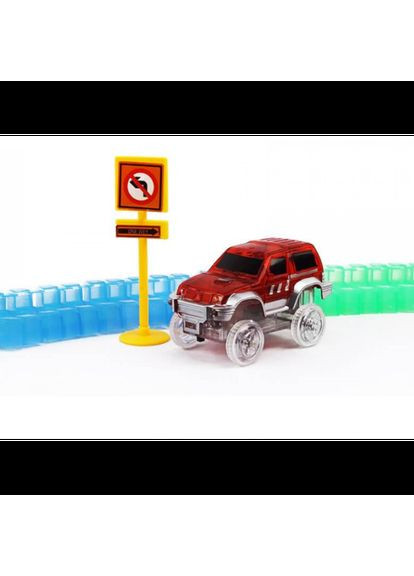 Детская игрушечная дорога Magic Track, на 360 деталей + 2 машинки,красный. Magic Tracks (322127636)