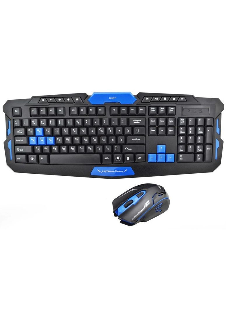 Ігрова бездротова клавіатура з мишкою HK8100 Чорний No Brand (282627381)