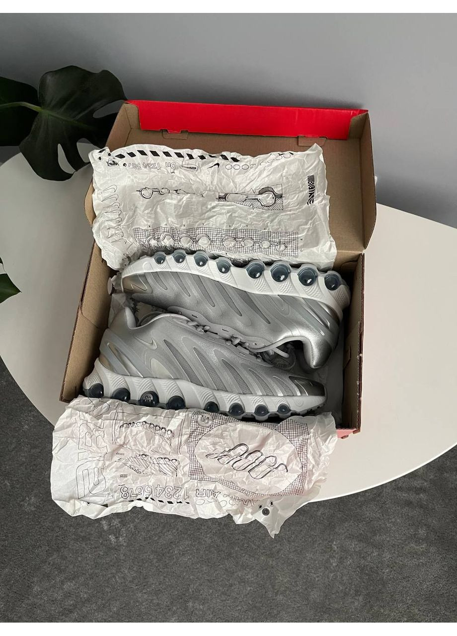 Серые демисезонные кроссовки мужские и женские nike air max dn8 grey | найк эир макс дн8 серые No Brand