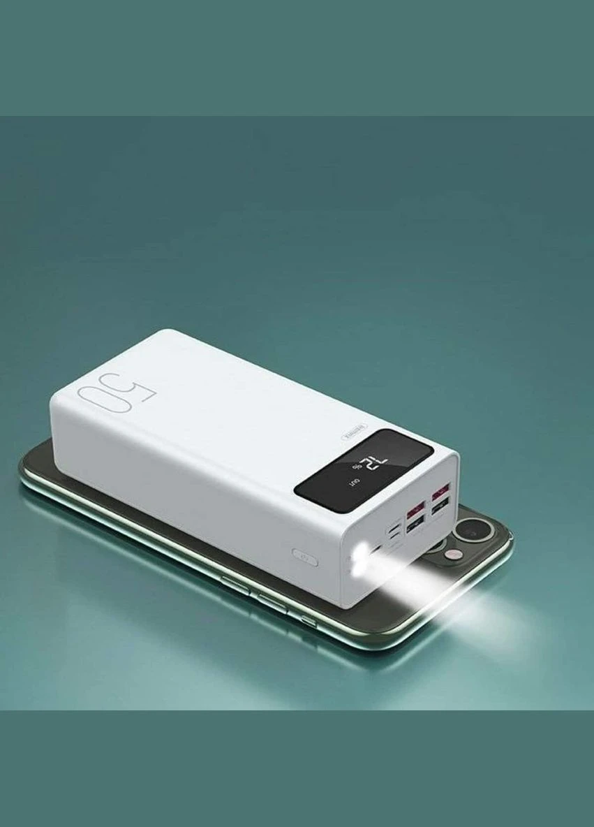 Внешний аккумулятор Mengine Series 30000mAh 4USB Power Bank RPP112 White Remax (300685022)