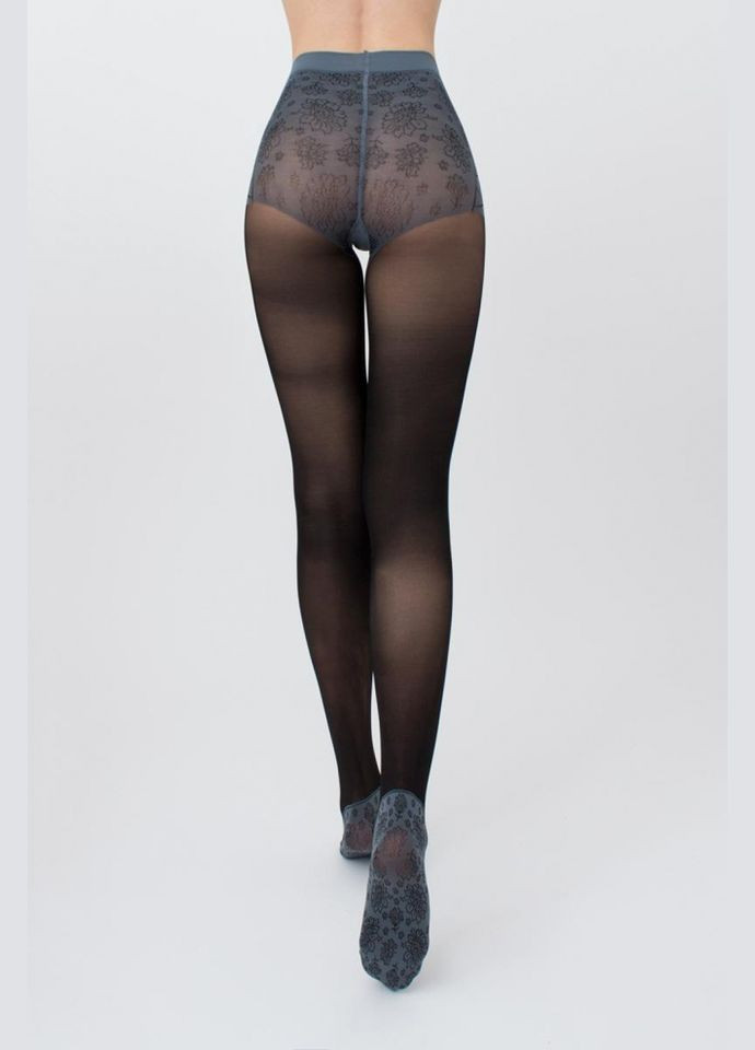 Колготки женские фантазийные с трусиками и широким эластичным поясом 40 den Giulia SAPPHIRE (297927104)