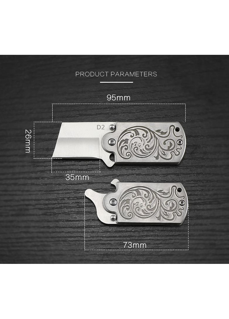 Мини-нож, складной нож, брелок с открывателем для бутылок. No Brand (368717476)