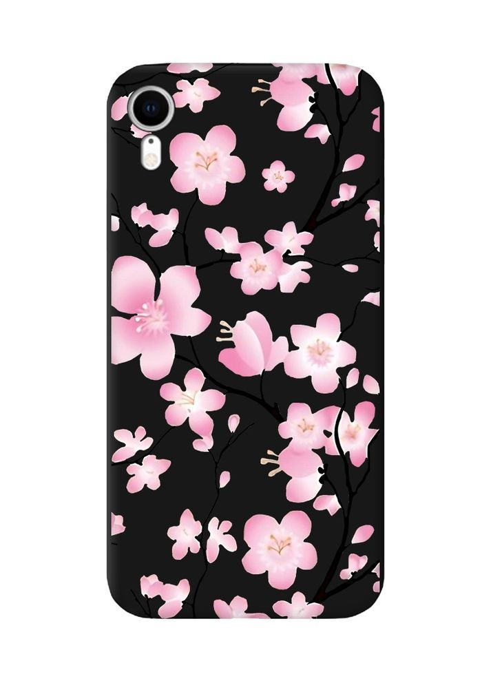 Матовый чехол на iPhone XR:: Цветущая сакура (принт 282) Creative (360710689)