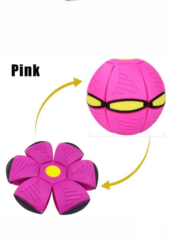 Фриз Мяч трансформер 2 в1 Flat Ball Disk M12081 Розовый Fun Game (327797383)