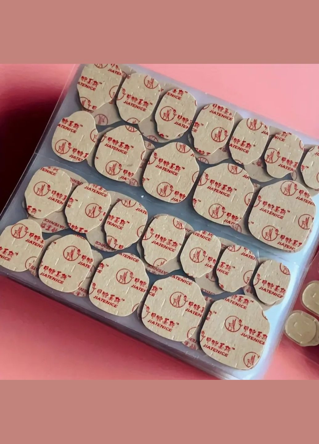 Посилений двосторонній скотч для накладних нігтів - 1 аркуш 24 наліпки Nails (317045272)