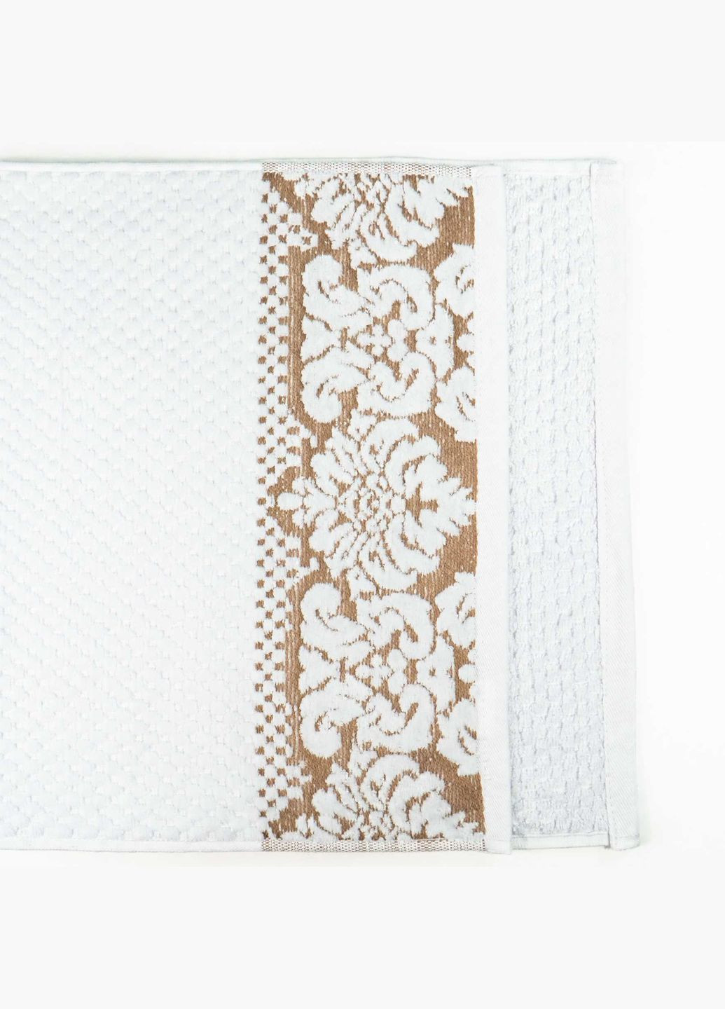 GM Textile банное махровое полотенце 70x140см damask премиум качества жаккардовое с велюром 550г/м2 () белый производство -