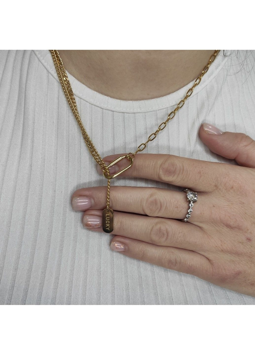 Жіноча підвіска з позолотою із нержавіючої медичної сталі PSw-059 No Brand (299340354)