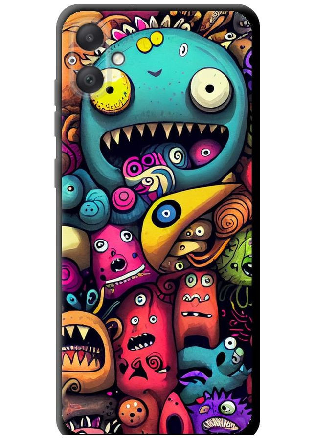 TPU чехол 'Cмешные монстры' для Endorphone Samsung Galaxy A05 (302393244)
