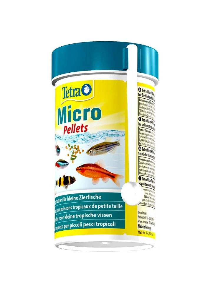 Корм Micro Pellets для аквариумных мелких рыбок гранулы 100мл Tetra (384725832)