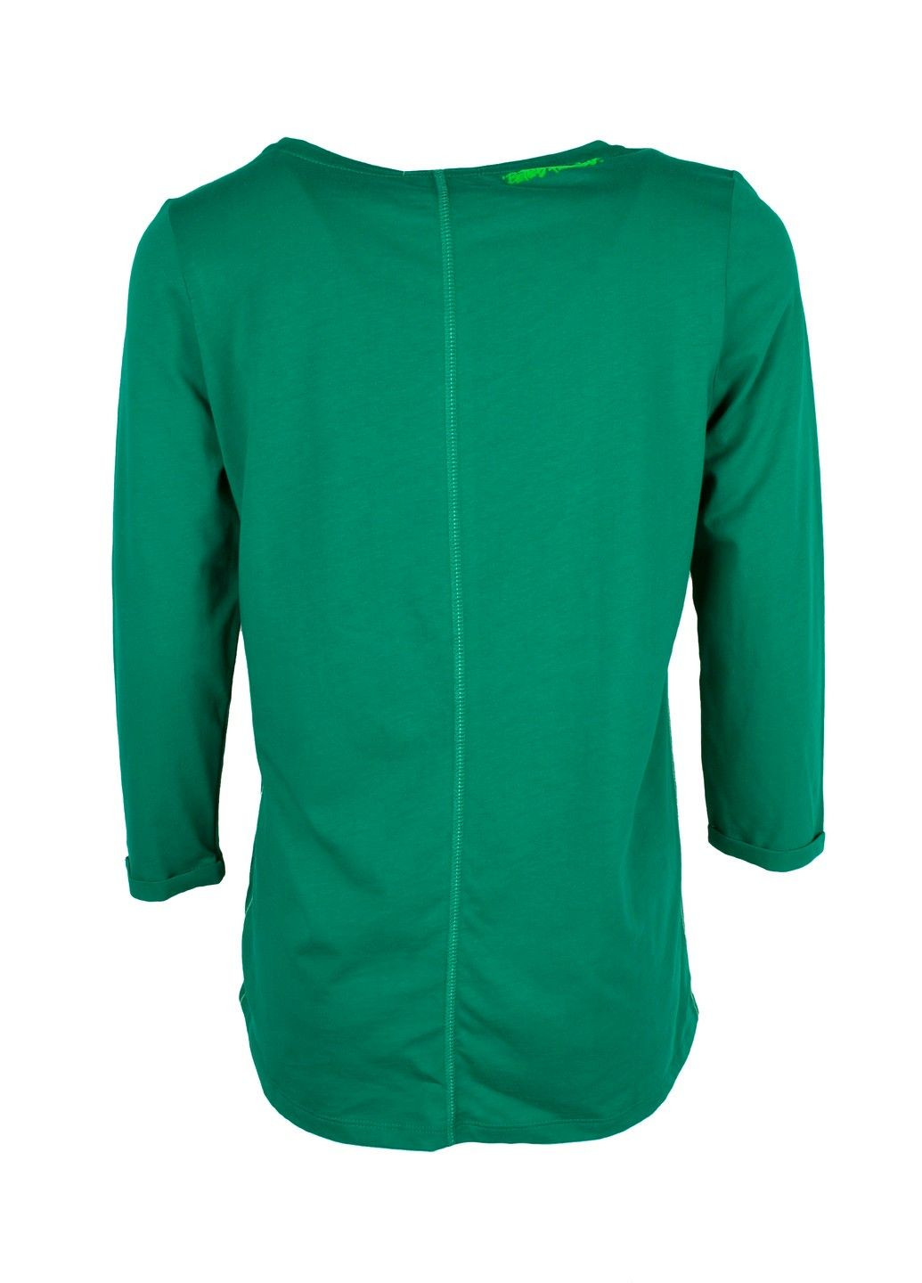 Кофта женская зеленая с принтом на груди The art of Love 011221-002161 Cecil (303024061)