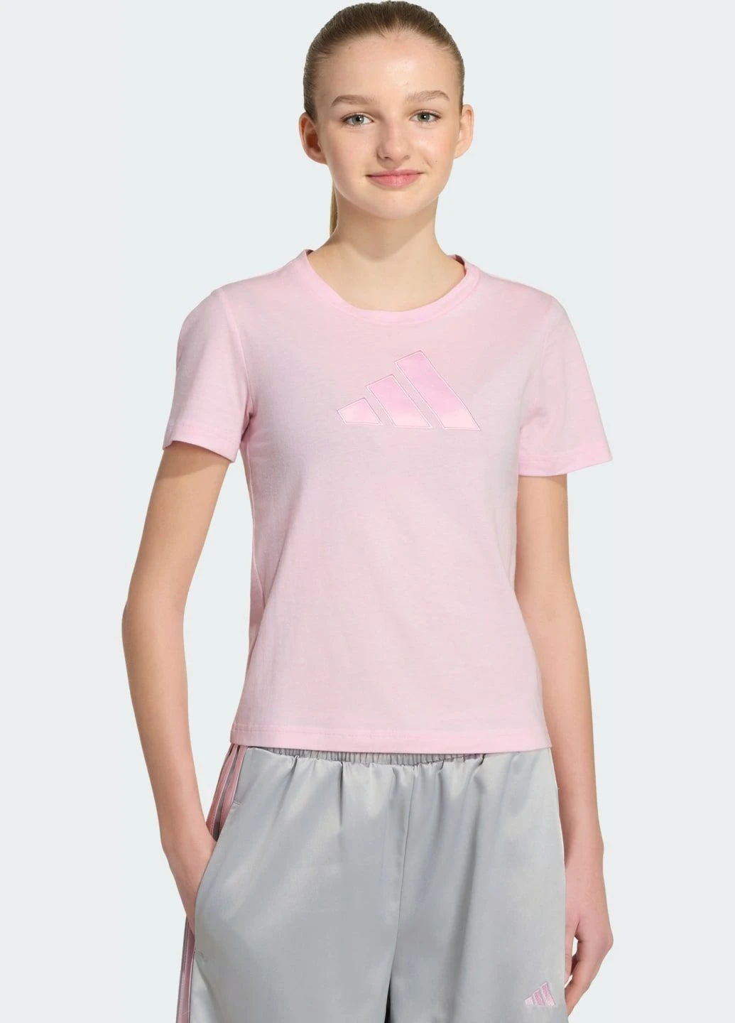 Рожева демісезонна футболка satin adidas