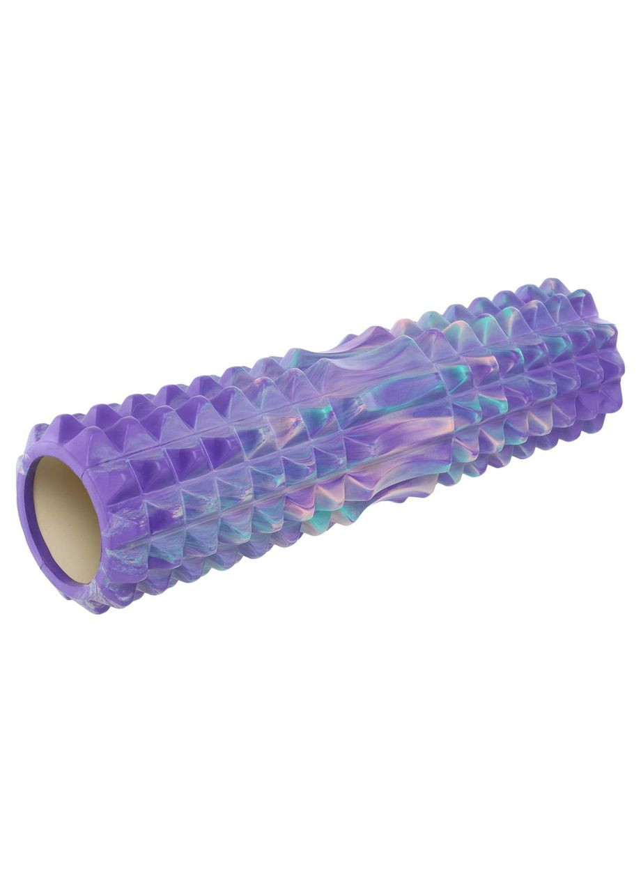 Ролер масажний циліндр (ролик мфр) 45см Grid Spine Roller FI-9368 фіолетовий SP-Sport (361339464)