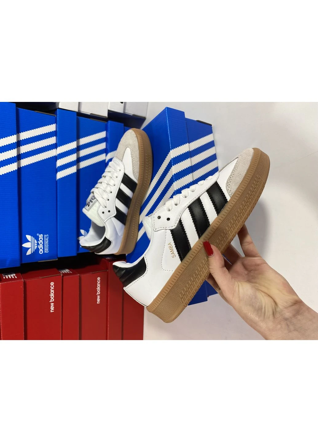 Комбіновані кросівки чоловічі adidas samba xlg адідас самба демісезон No Brand
