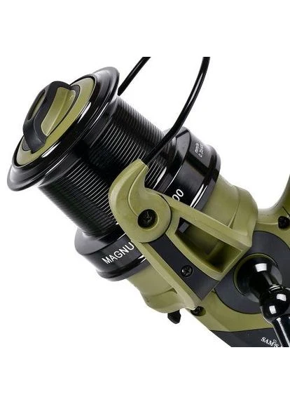 Котушка карпова з бейтранером "Magnum Carp" 9000 5+1bb метал. шпуля Топ продажів! Sams Fish (382755229)