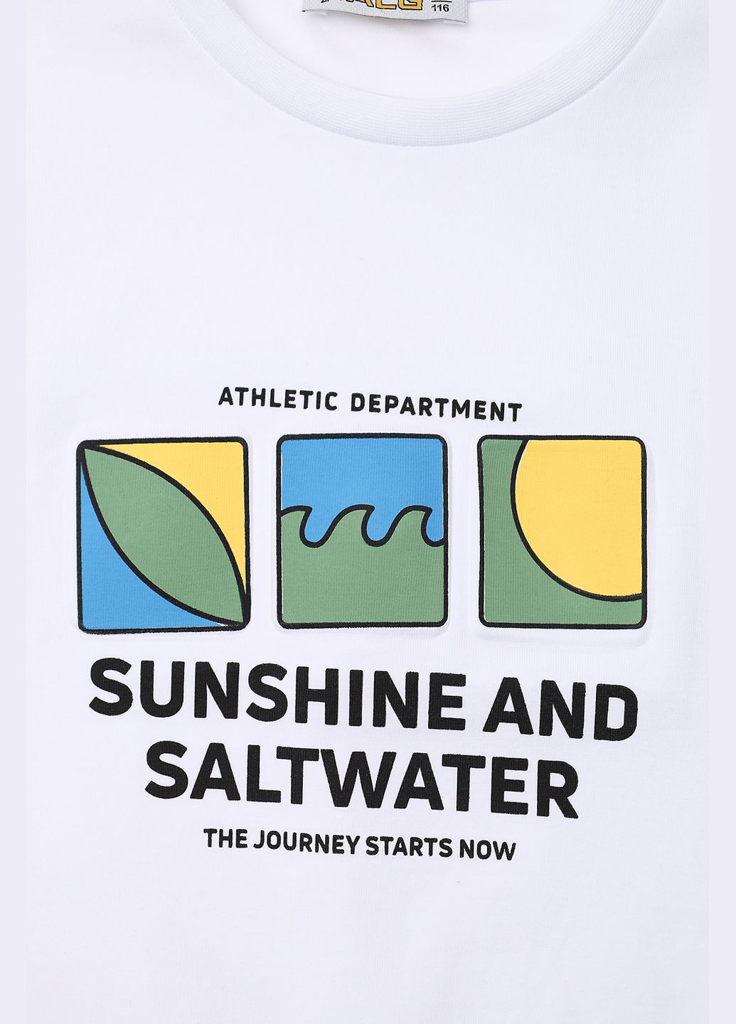 Белая летняя футболка с коротким рукавом для мальчика цвет белый цб-00273655 ALG