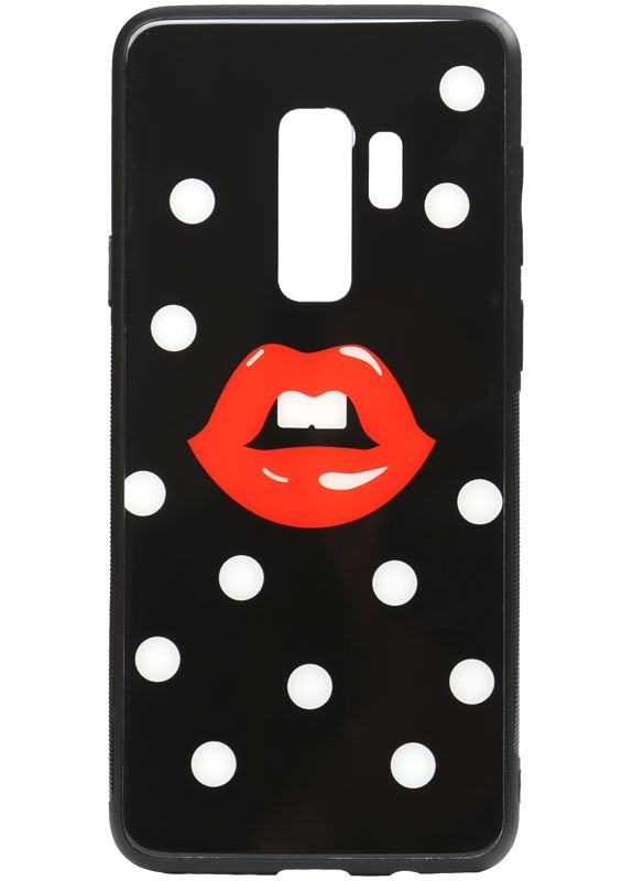 Чехол-накладка Cartoon Print Glass Case Samsung Galaxy S9+ Red Lips Toto (301782162)