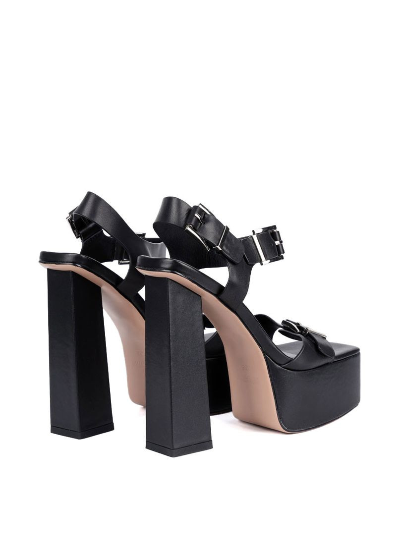 Черные босоножки женские a024-5 черный кожа MIRATON