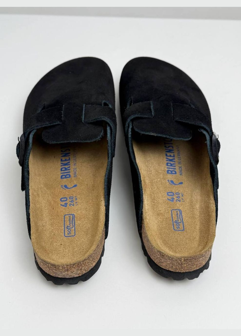 Замшеві шльопанці Birkenstock Boston Sb (347624226)