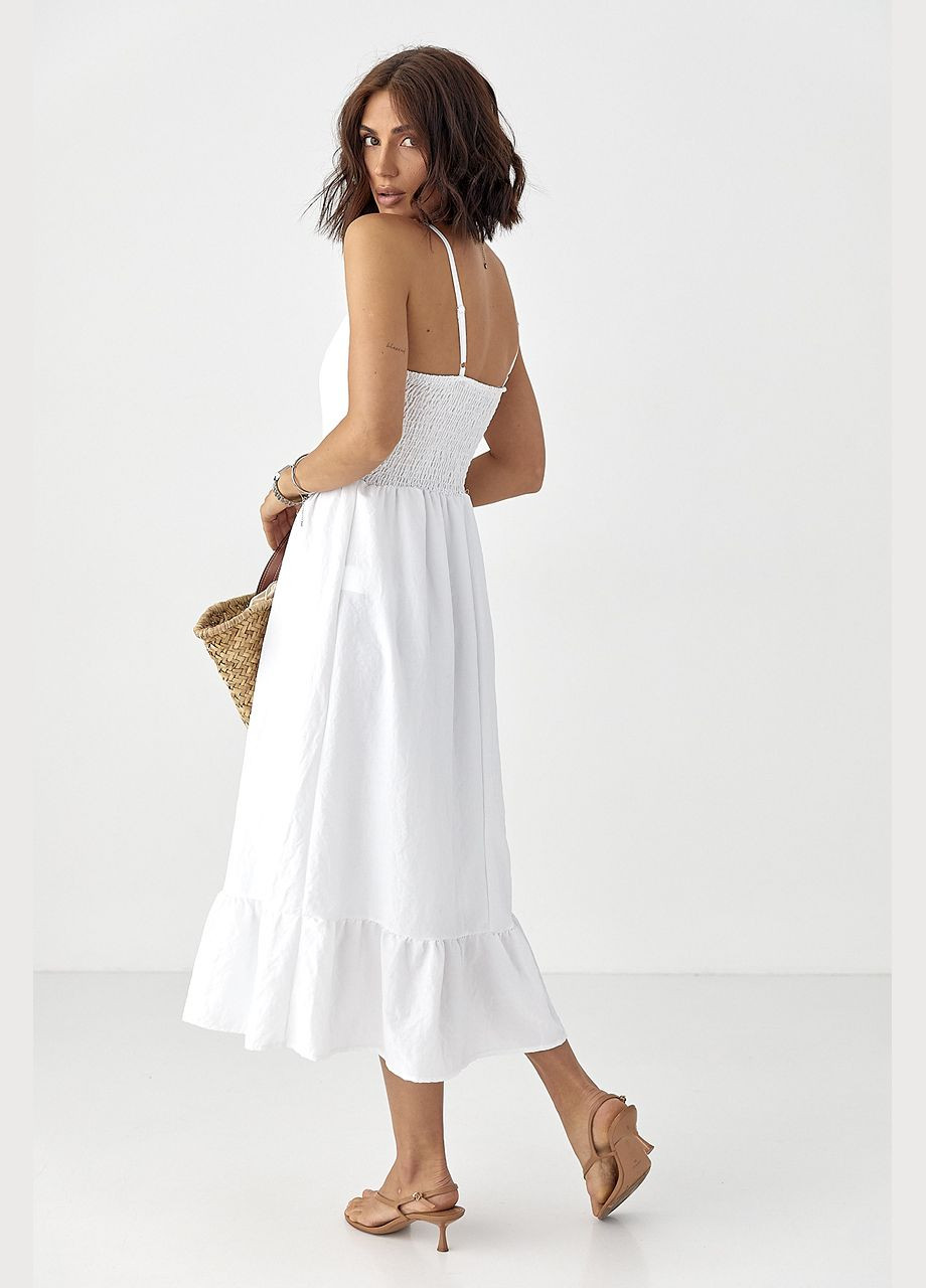 Сарафан на бретелях із воланом Lurex (335400993)