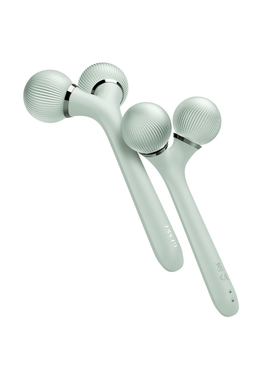 Електронний ультразвуковий ролик для обличчя та тіла Sonic Facial&Body Roller 4в1 green GESKE (341526150)