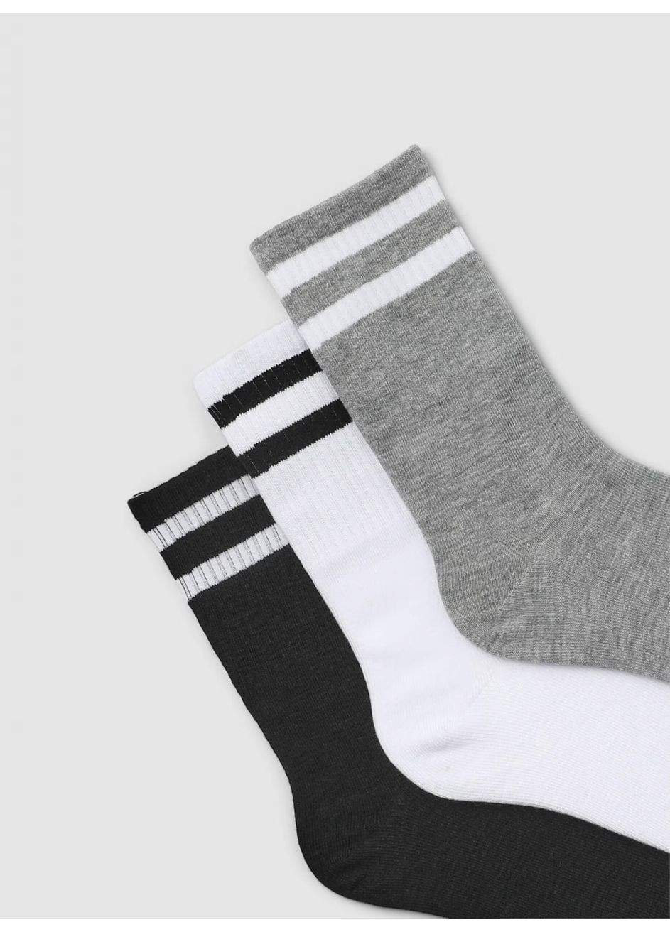 Белые набор носков женщин Terranova полоска (363045505)