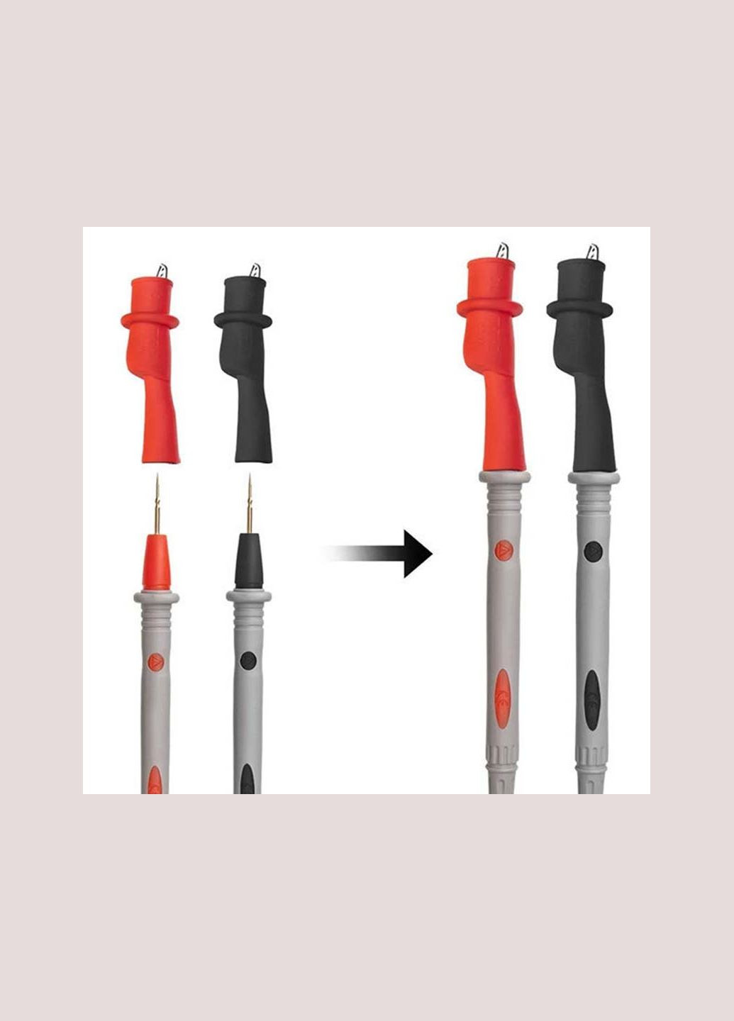 Кабелі, щупи для мультиметра, тестера, висока якість, тонкі з насадками "крокодил" 1000В, 10А No Brand (322567818)