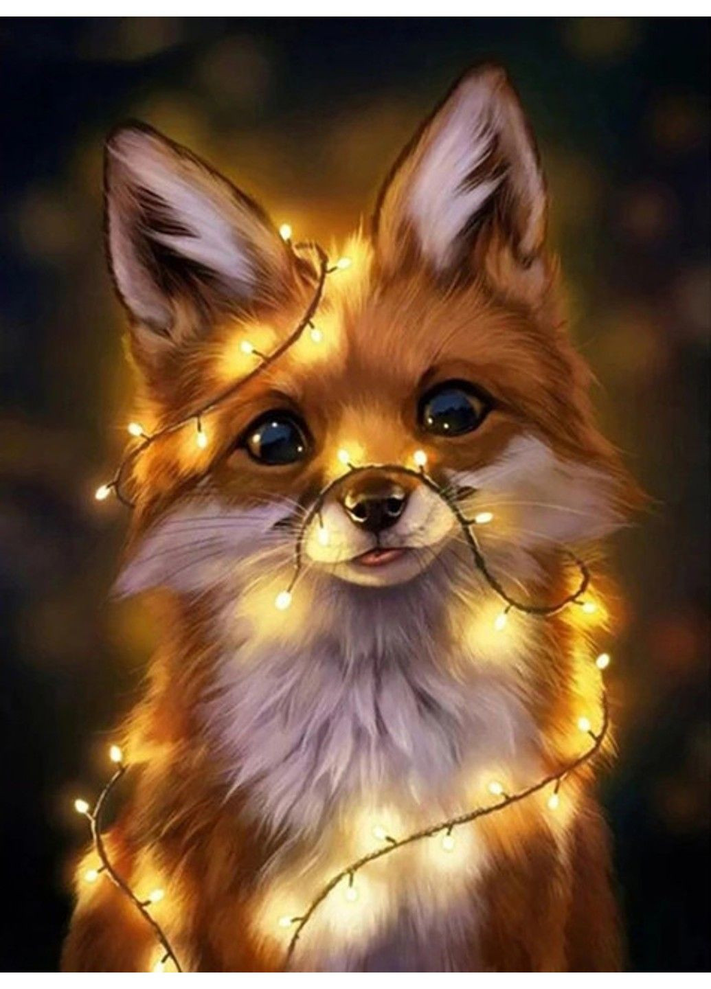 Набір алмазної вишивки "Лисиця" ліс поле луг полювання трава повна викладка мозаїка 5d набори 30х40 см No Brand (332208295)