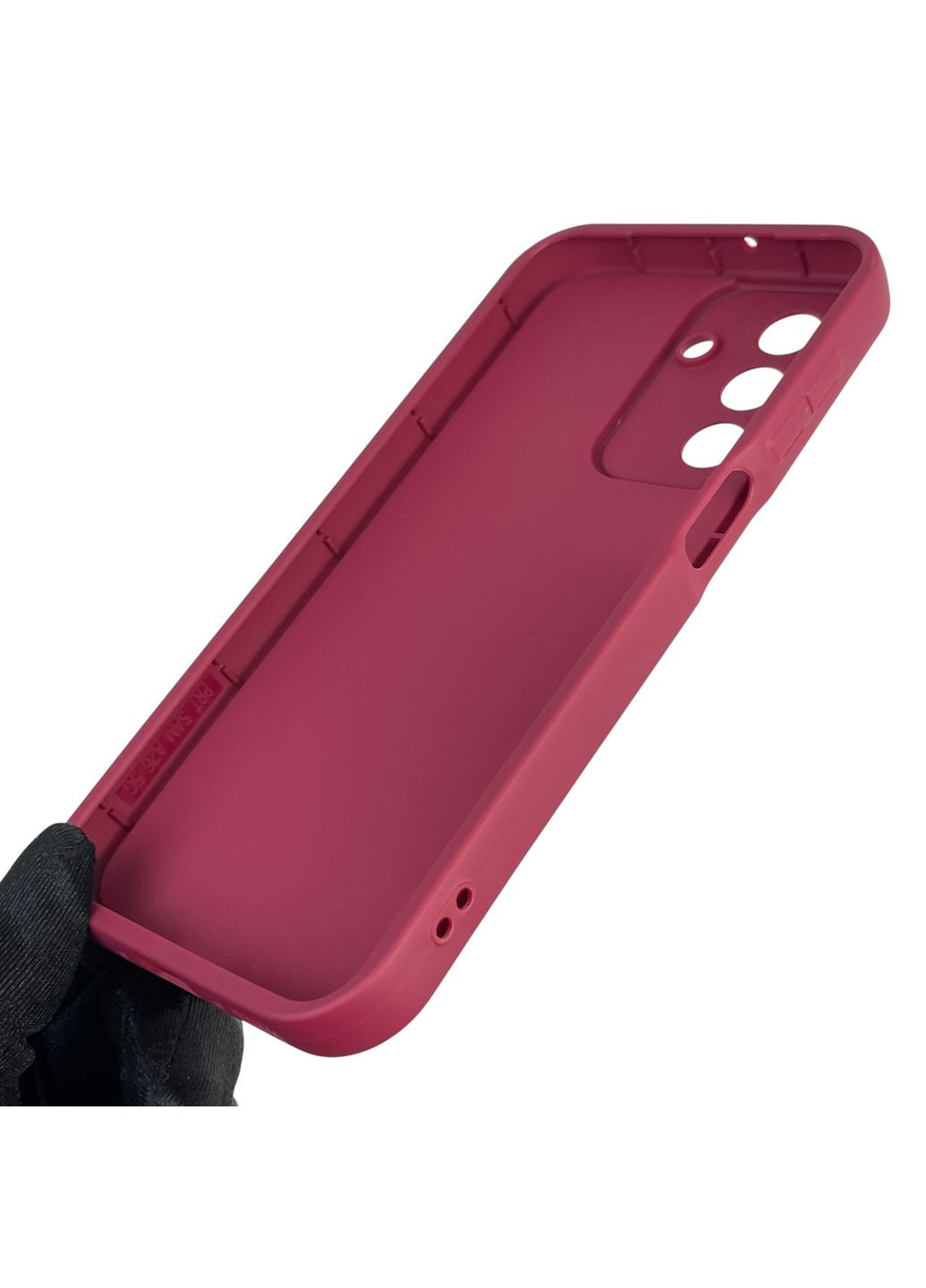 Чохол силіконовий Soft Touch з 3D принтом для Galaxy A26 (SM-A266) бордовий (Повний захист камери) Samsung (371652970)