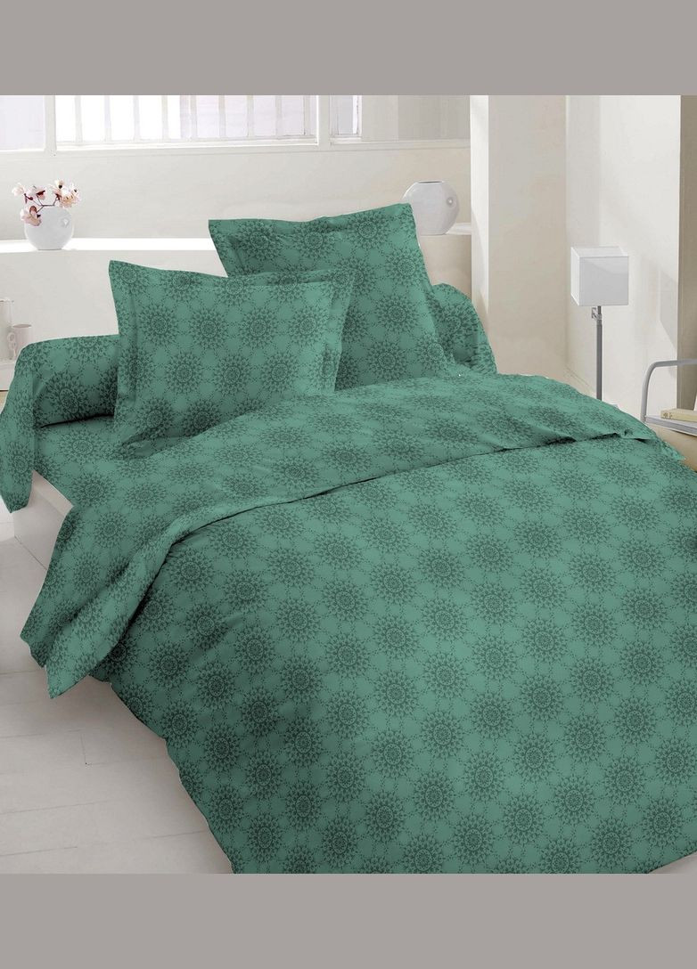 Простыня Вилена бязь Голд Люкс 150х220 см Король Персии зеленый цвет Vilenna (334002724)