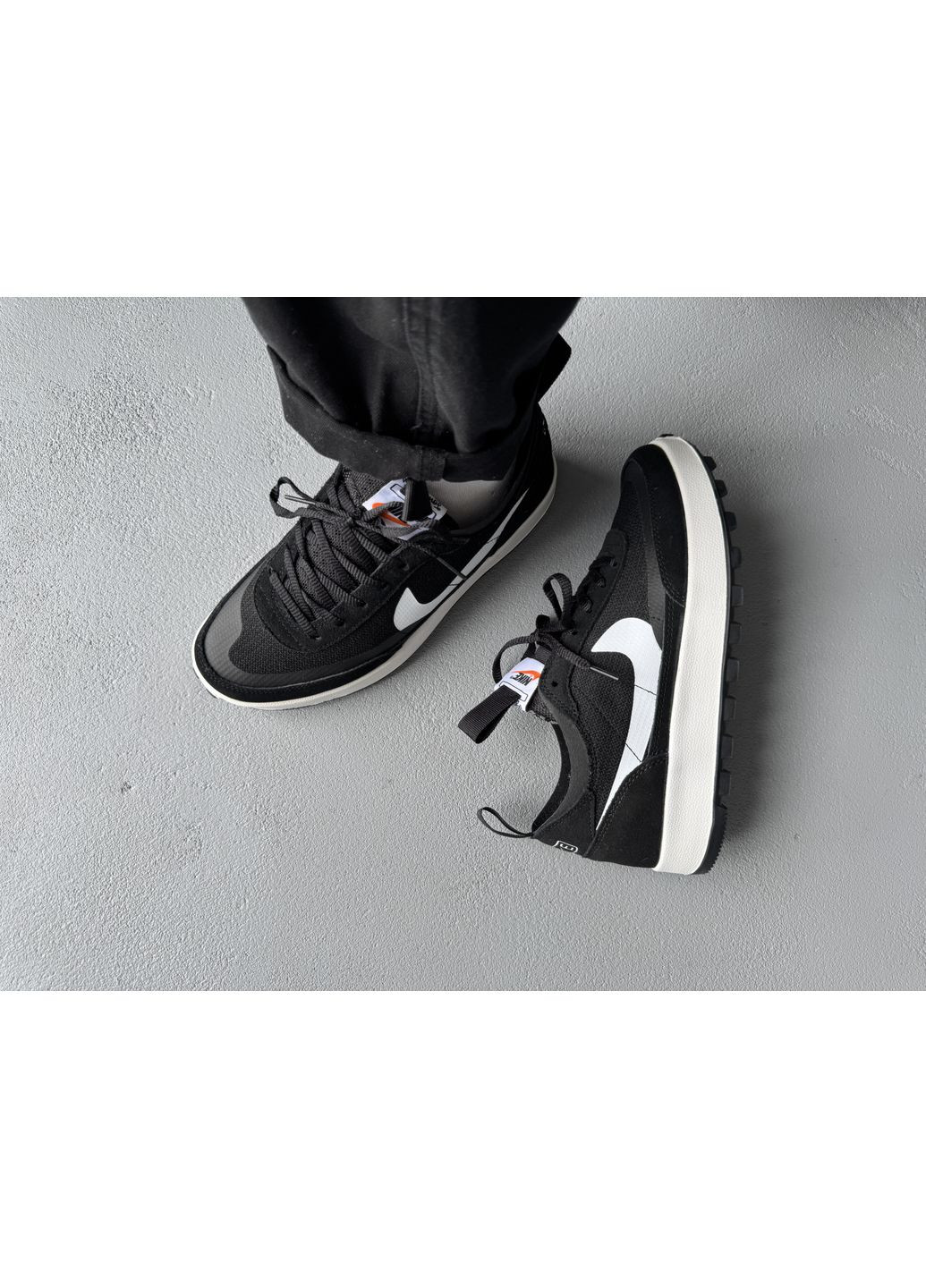 КРОСІВКИ ЖІНОЧІ NIKE CRAFT X TOM SHACHS BLACK / WHITE НАЙК No Brand чорні демісезони (368862239)