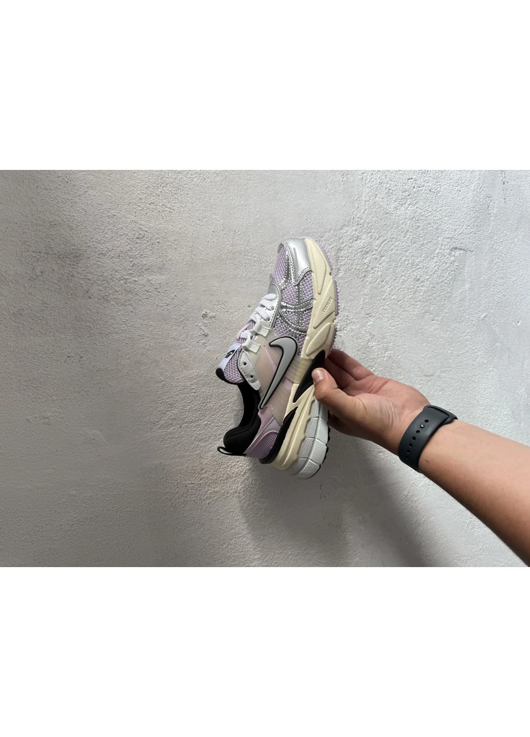 Цветные демисезонные кроссовки мужские nike v2k runtekk purple silver найк в2к рантекк No Brand
