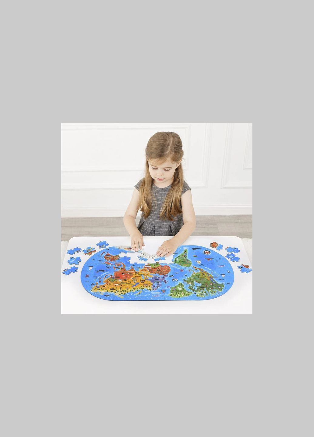 Пазл у валізці Карта Світу 100 дет (MD3027) MiDeer (332796178)
